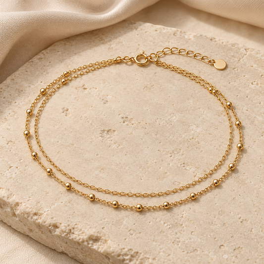 Livia Double Anklet